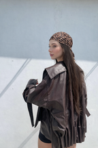 Mocha Pleat jacket