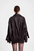 Mocha Pleat jacket