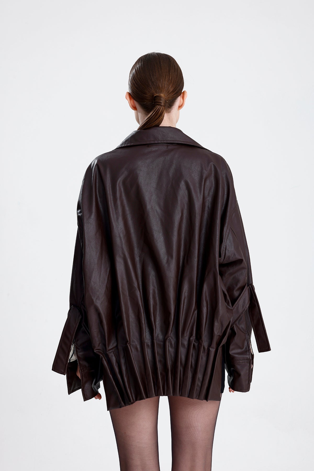 Mocha Pleat jacket